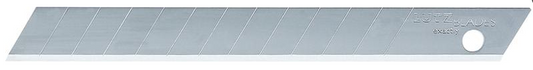 Cutter blade, 9mm, 12 segments, set of 10 pieces, LUTZ BLADES