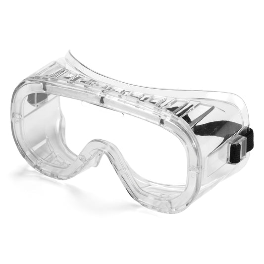 Safety glasses with soft plastic frame