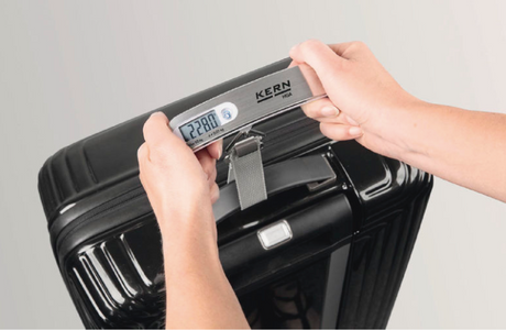 Cantar de mana, afisaj digital, pentru bagaje, sarcina maxima 50 kg, diviziune 10 g, KERN - sefira.ro