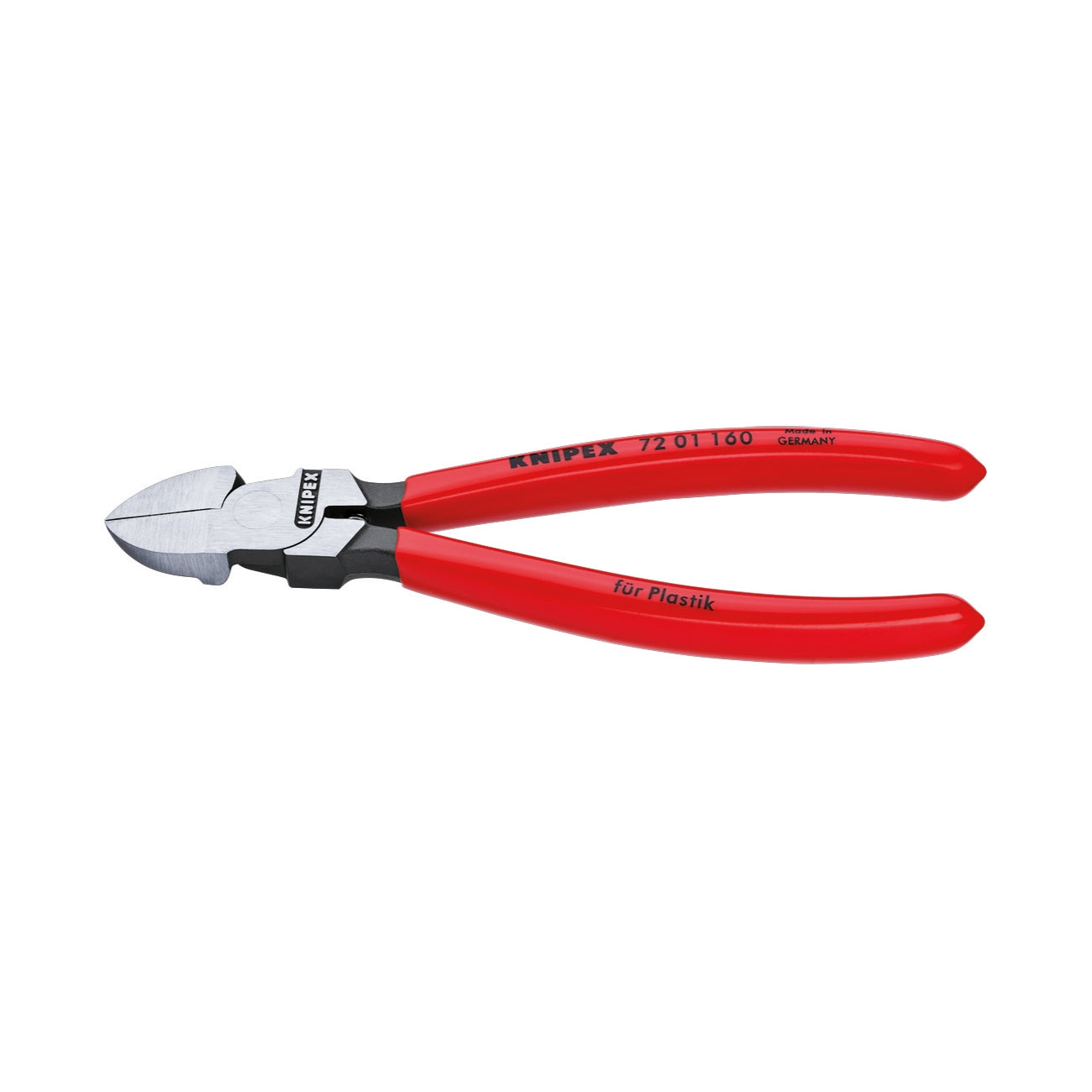 Diagonal cutting pliers for plastics KNIPEX 72 01 140/160/180