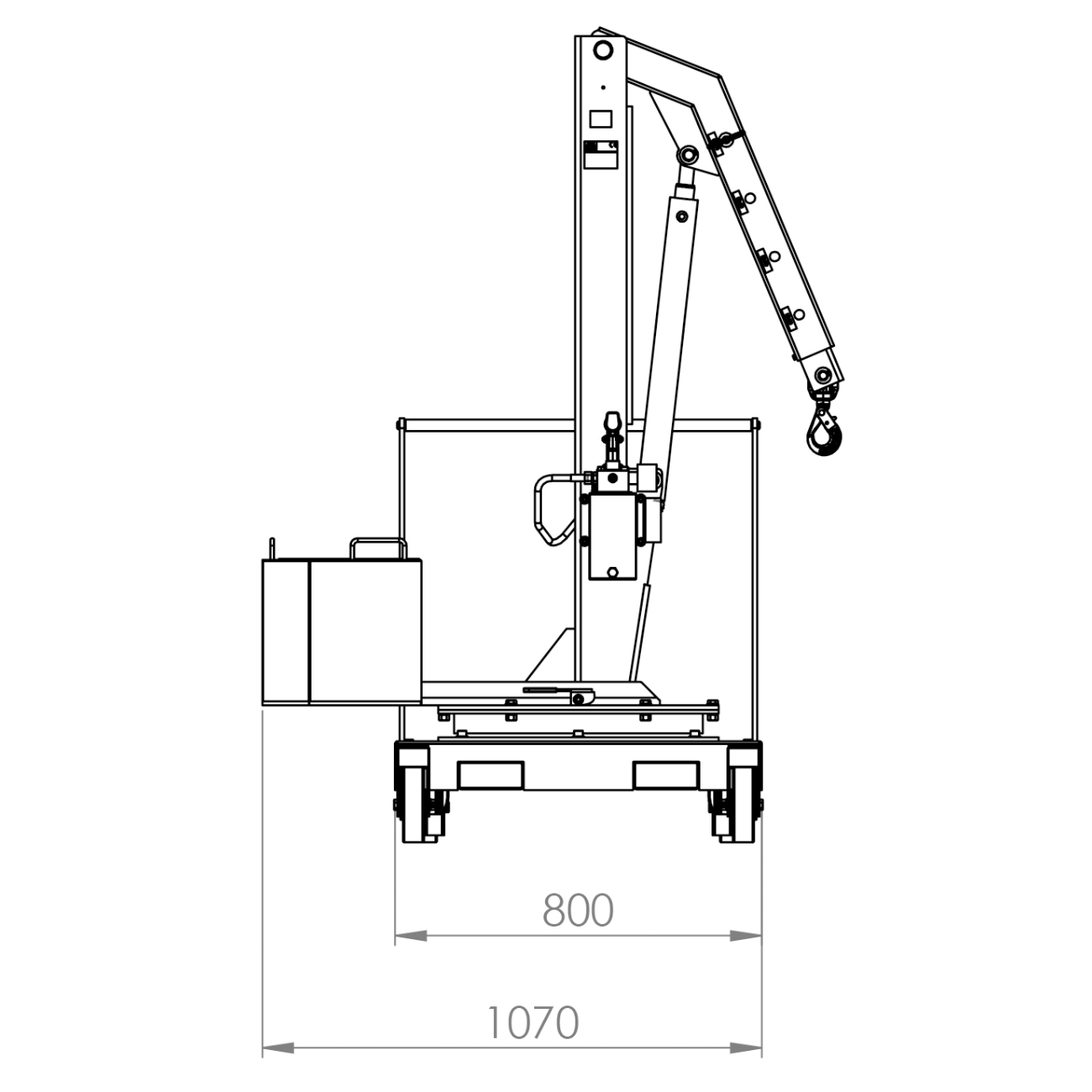 Macarale rotative cu balast 360 ° cu extensie manuala B-HANDLING