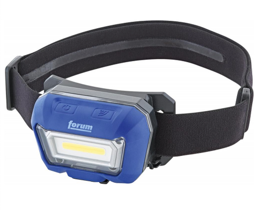 Headlamp, LED, with sensor and battery, 300lm, FORUM