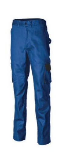 PANTALONI PE TALIE COMMANDER, ALBASTRU REGAL 100% BUMBAC M (