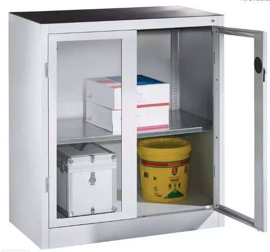 Cabinet with transparent doors8821-055 / 7035 / 5010