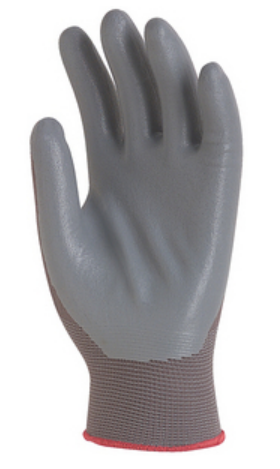 Precision EP protective gloves, size 7, dipped in grey nitrile, EUROTECHNIQUE