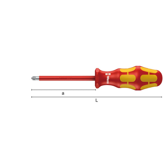 Insulated screwdrivers 1000 V series for Pozidriv WERA 165I PZ VDE