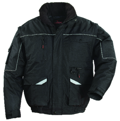 Winter jacket, RIPSTOP 2in1, size L, black, COVERGUARD