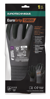 Manusi de protectie EUROLITE, marimea 6, palme imersate in nitril, antialunecare, COVERGUARD - sefira.ro