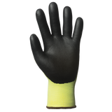 Manusi de protectie EUROCUT 3 N318HV, HPPE, nitril, nailon galben FLUO, marimea 7, EUROTEHNIQUE - sefira.ro