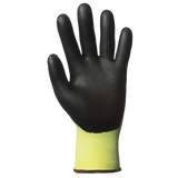 Manusi de protectie EUROCUT 3 N318HV, HPPE, nitril, nailon galben FLUO, marimea 7, EUROTEHNIQUE - sefira.ro