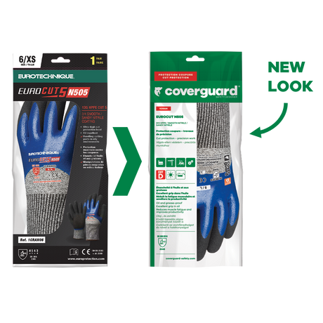 Manusi de protectie EUROCUT, marimea 7, rezistenta la ulei, la taiere nivel maxim 5, EUROTEHNIQUE - sefira.ro