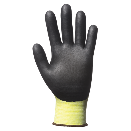 Manusi de protectie EUROCUT 3 N318HVC, HPPE, nitril, nailon galben FLUO, marimea 7, EUROTEHNIQUE - sefira.ro
