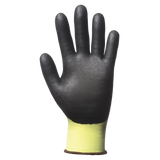 Manusi de protectie EUROCUT 3 N318HVC, HPPE, nitril, nailon galben FLUO, marimea 7, EUROTEHNIQUE - sefira.ro