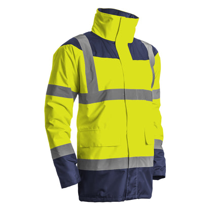 KETA reflective work protective jacket, size L, yellow / navy blue, COVERGUARD