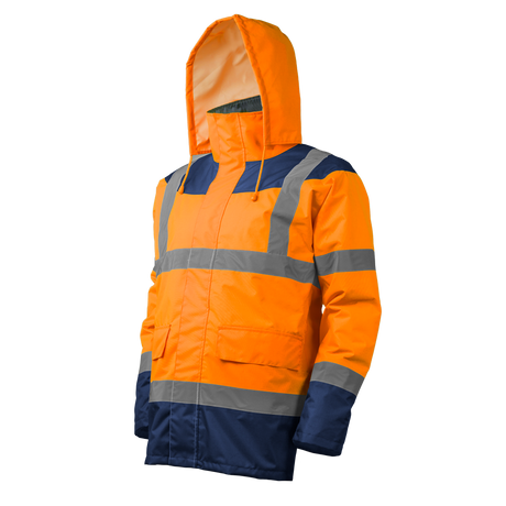 Jacheta de protectie pentru lucru reflectorizanta KETA, marimea L, portocalie, COVERGUARD - sefira.ro