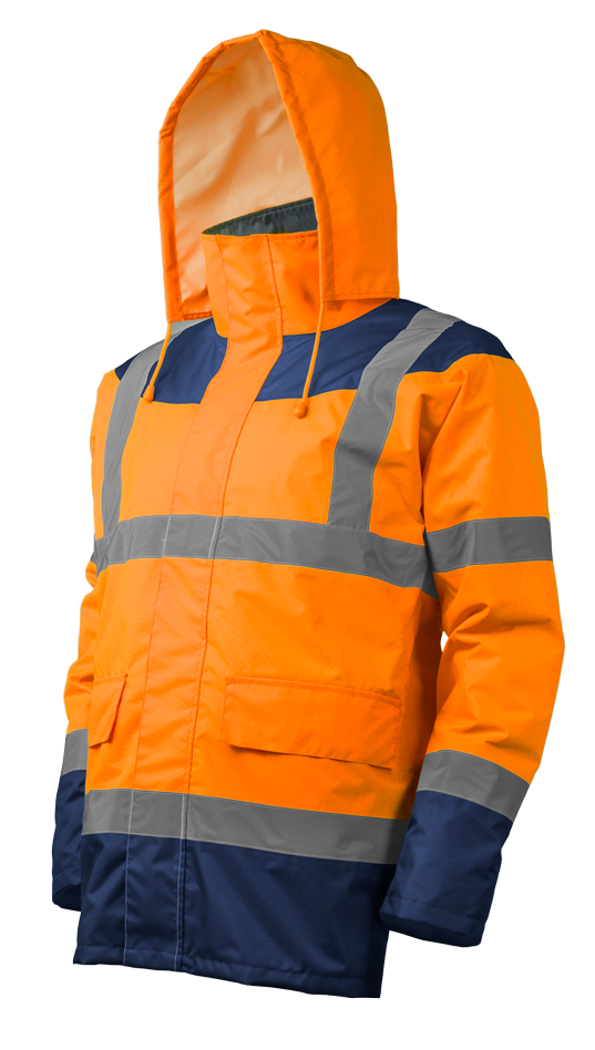 KETA reflective work protective jacket, size L, orange, COVERGUARD