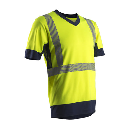 KOMY short sleeve T-shirt, HV, size L, fluorescent yellow, COVERGUARD