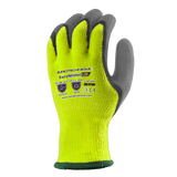 Manusi de protectie EUROWINTER L22 iarna, marimea 8, acril galben FLUO, latex gri, EUROTEHNIQUE - sefira.ro