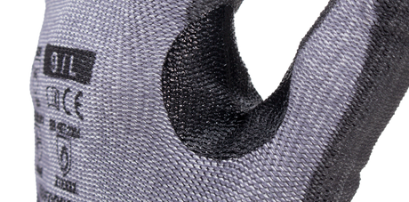 Manusi de protectie EUROCUT P600, rezistenta la taiere, marimea 7, 13G HPPE PU, EUROTEHNIQUE - sefira.ro