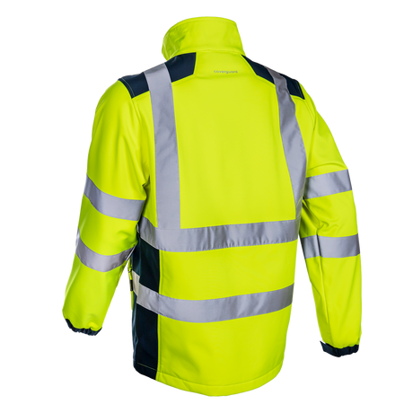 Jacheta de protectie SOFTSHELL KNAPA HV, reflectorizanta, marimea L, culoare galben/albastra, COVERGUARD - sefira.ro