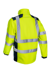 Jacheta de protectie SOFTSHELL KNAPA HV, reflectorizanta, marimea L, culoare galben/albastra, COVERGUARD - sefira.ro