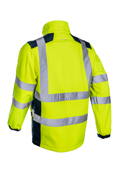 Jacheta de protectie SOFTSHELL KNAPA HV, reflectorizanta, marimea L, culoare galben/albastra, COVERGUARD - sefira.ro