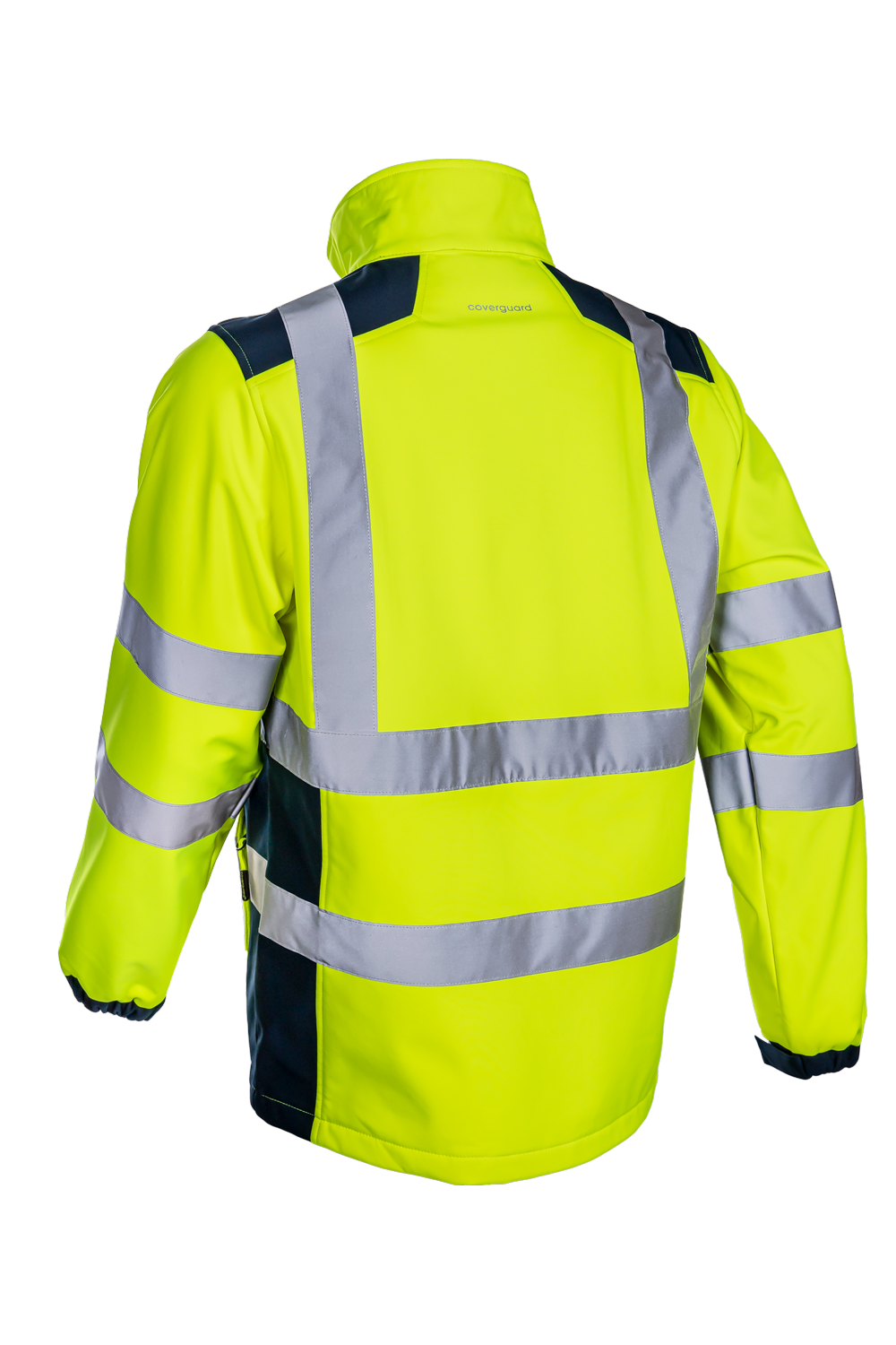 Jacheta de protectie SOFTSHELL KNAPA HV, reflectorizanta, marimea L, culoare galben/albastra, COVERGUARD - sefira.ro