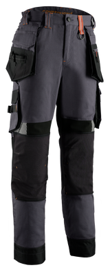 Pantaloni CRISTOBAL Gri închis-Orange mărimea L - sefira.ro