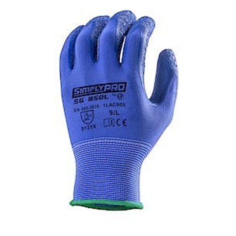 Manusi de protectie pentru precizie SIMPLY PRO SG 850L, marimea 6, imersate latex, conditii umede, EUROTEHNIQUE - sefira.ro