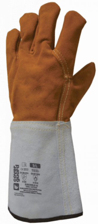 EUROWELD 250 TIG welding gloves, cowhide leather, cuff 15CM, size 9, COVERGUARD