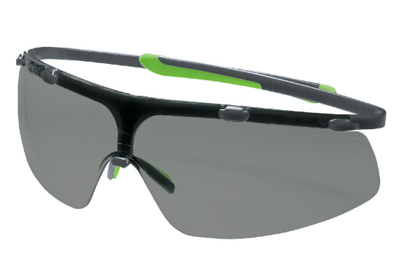 UVEX SUPER G GLASSES, BLUE FRAME, CLEAR LENSES