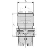 Portscula de tarodare fara compensare axiala DIN 69893 HSK A SCM - sefira.ro