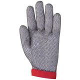 MĂNUȘI DE PROTECȚIE DIN ZALE METALICE, CU CINCI DEGETE (A) V, XS - sefira.ro