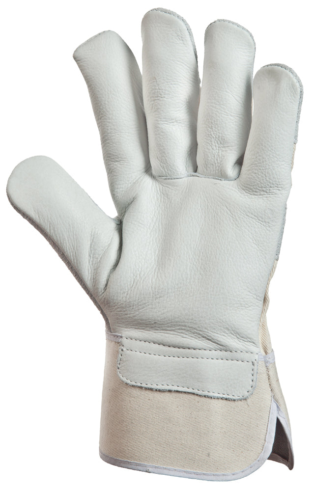 Protective work gloves, EP 280, size 10, soft cowhide leather, gray, COVERGUARD