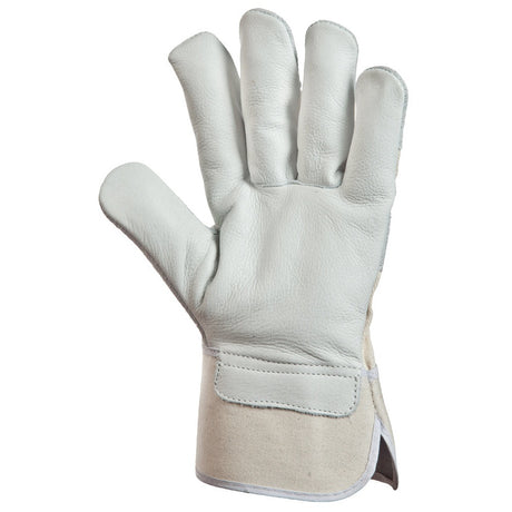 Manusi de protectie pentru lucru, EP 280, marimea 10, piele moale bovina, gri, COVERGUARD - sefira.ro