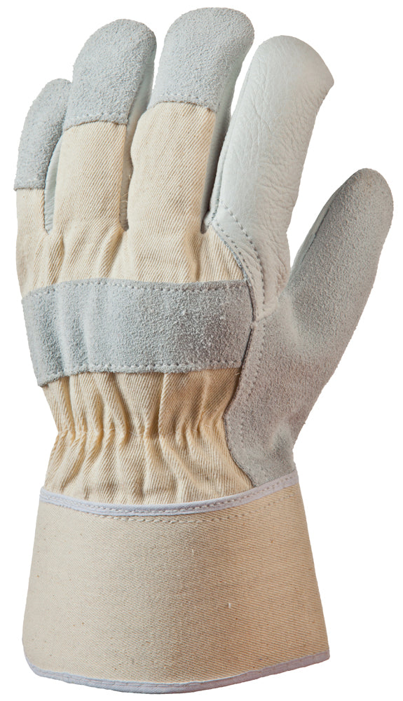 Protective work gloves, EP 280, size 10, soft cowhide leather, gray, COVERGUARD