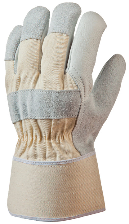 Protective work gloves, EP 280, size 10, soft cowhide leather, gray, COVERGUARD