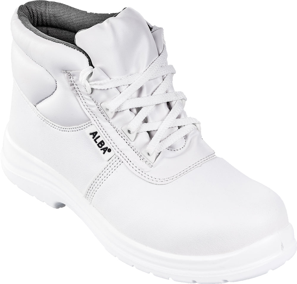 ALBA safety boots, S2 SRC, size 35, white, COVERGUARD