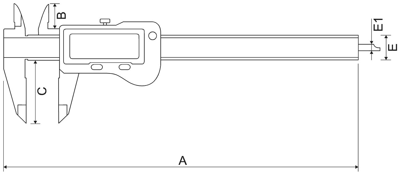 IP67 digital subler with preset ALPA MEGATRY EVO AA014