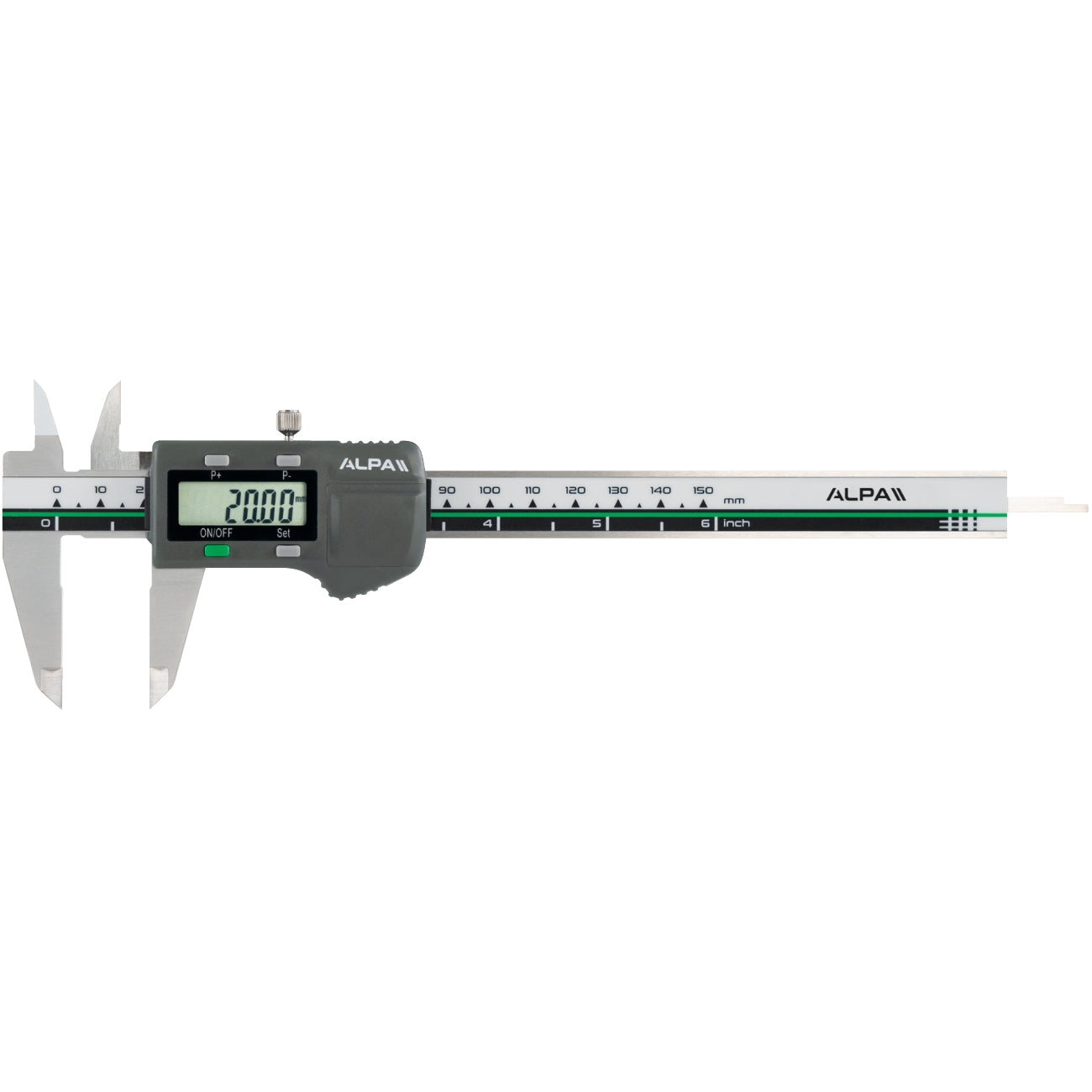 Digital sliding caliper with preset ALPA AA021