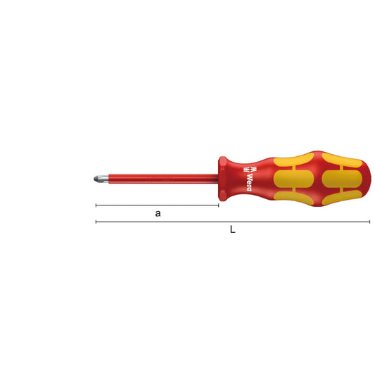 Insulated screwdrivers 1000 V series Philips WERA 167I PH VDE