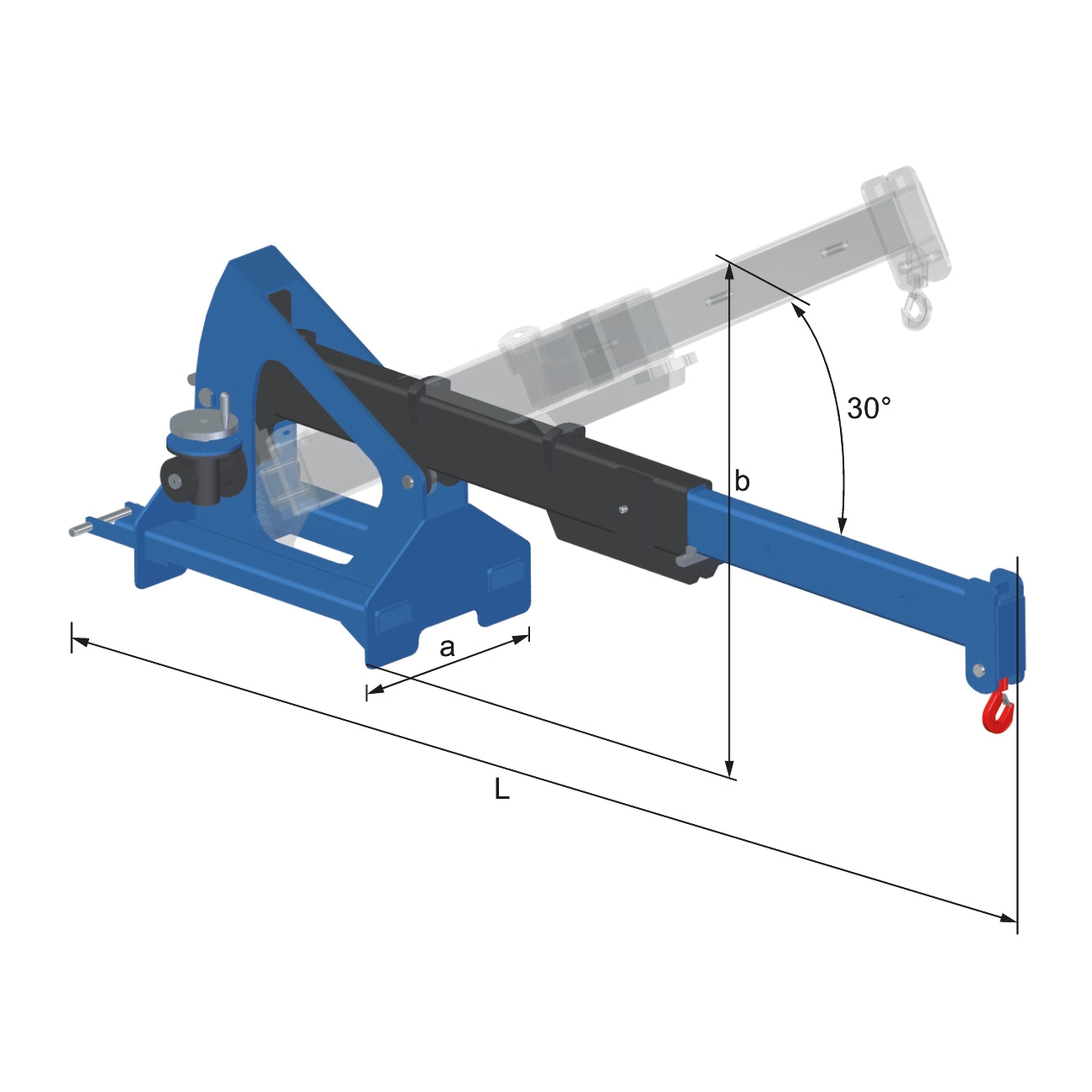 Telescopic boom cranes with forklift B-HANDLING