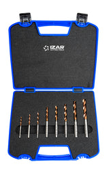 Burghiu PMX   Inox / materiale dure - 6016 - Set 3-3.3-4-4.2-5-6-6.8-8 mm - X-ALCR IZAR