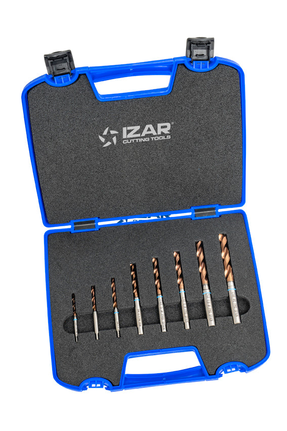 Burghiu PMX   Inox / materiale dure - 6016 - Set 3-3.3-4-4.2-5-6-6.8-8 mm - X-ALCR IZAR