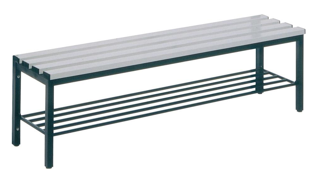 Bench L1000mm, without RAL7021 grill, with plastic slats.