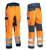 Pantaloni HIBANA Portocaliu HV Bleumarin mărimea 00L - sefira.ro