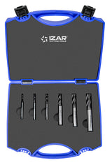 PMX DIN844N NZ Cutter - 6600 - AZUL Set 4-5-6-8-10-12 TIALN-TOP - TIALN-TOP IZAR