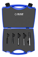 Roughing end mill fine pitch PMX DIN844NRF NZ Stainless steel - 6647 - Set 6-8-10-12 TIALN-TOP - TIALN-TOP IZAR