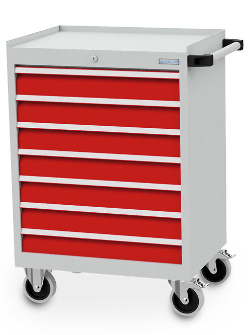 Mobile drawer cabinet T500 R24-16, 680x500x1000mm, 7 drawers, load capacity 500kg, BEDRUNKA