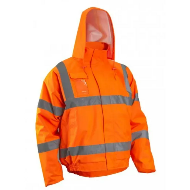 Jacheta de iarna SOUKOU BOMBER DZSEKI, marimea L, culoare portocalie, COVERGUARD - sefira.ro